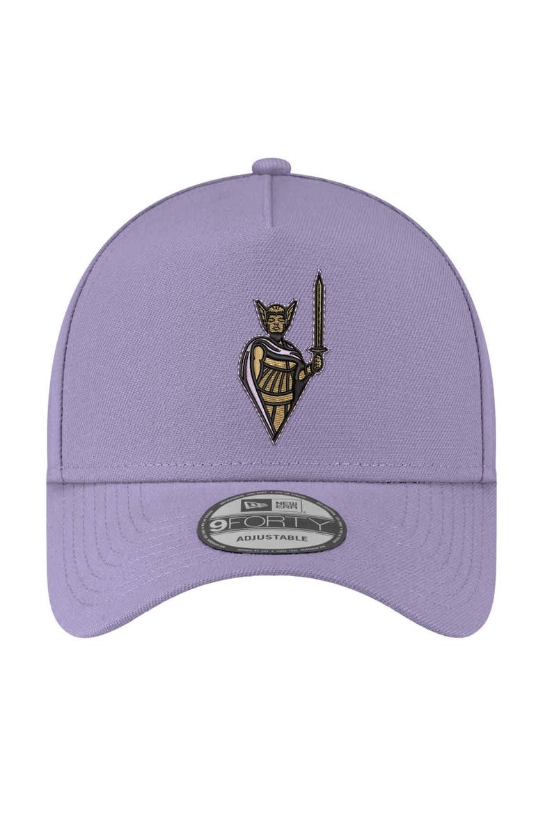 New Era Men's New Era Violet Golden State Valkyries Core Logo A-Frame 9FORTY Adjustable Hat, Alternate, color, Violet