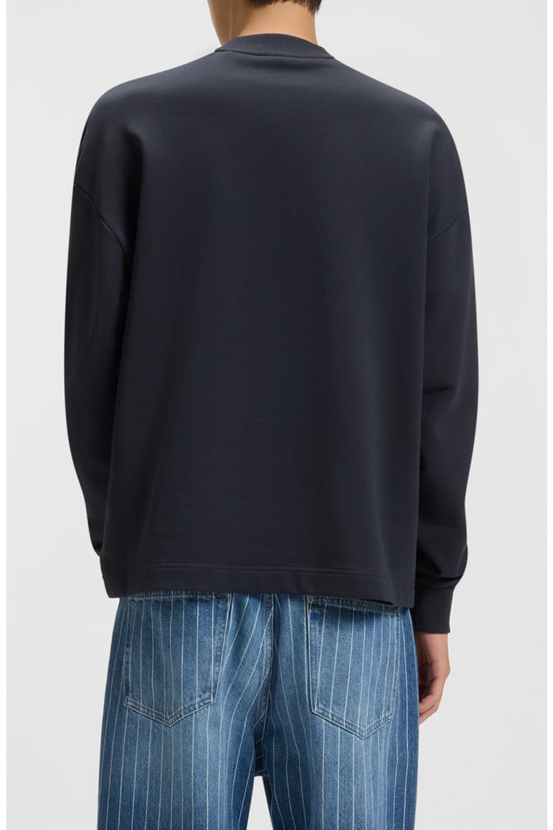 Nedro Cotton French Terry Sweatshirt, Alternate, color, NAVY