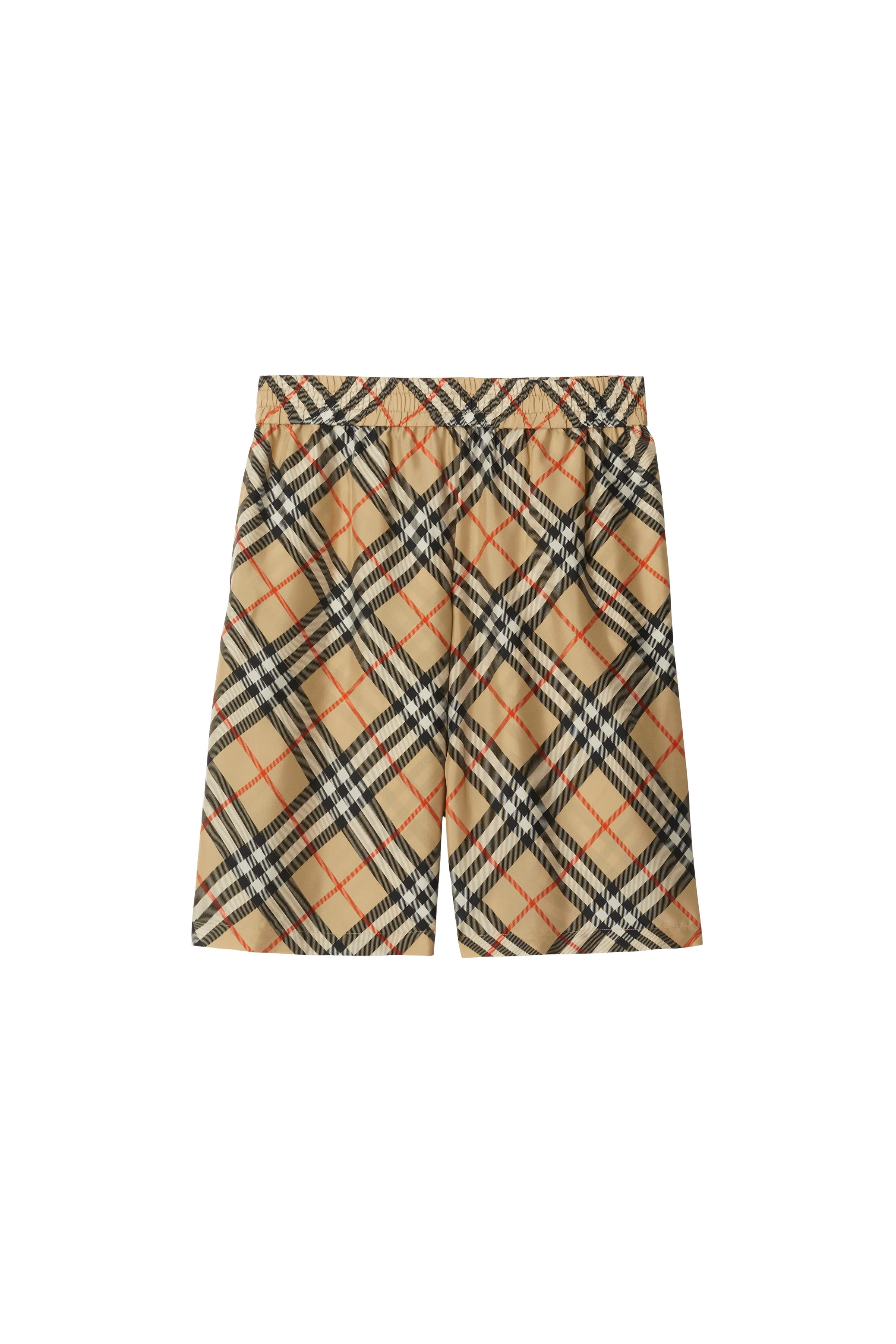Check Silk Shorts - image 2