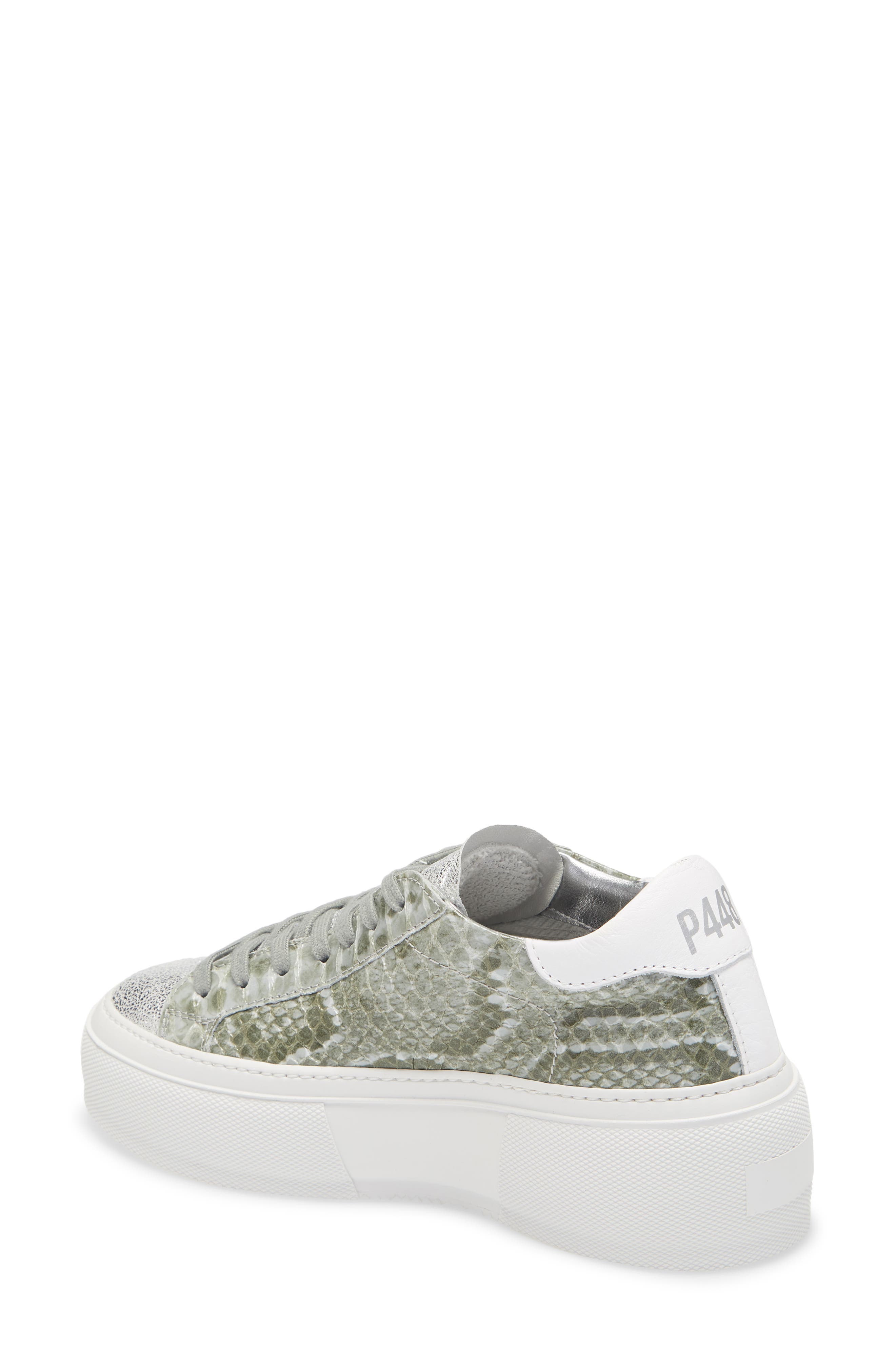 Louise Platform Sneaker, Alternate, color, GREEN SNAKE PRINT