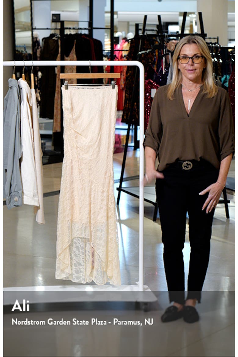 Therese Floral Lace Maxi Skirt video