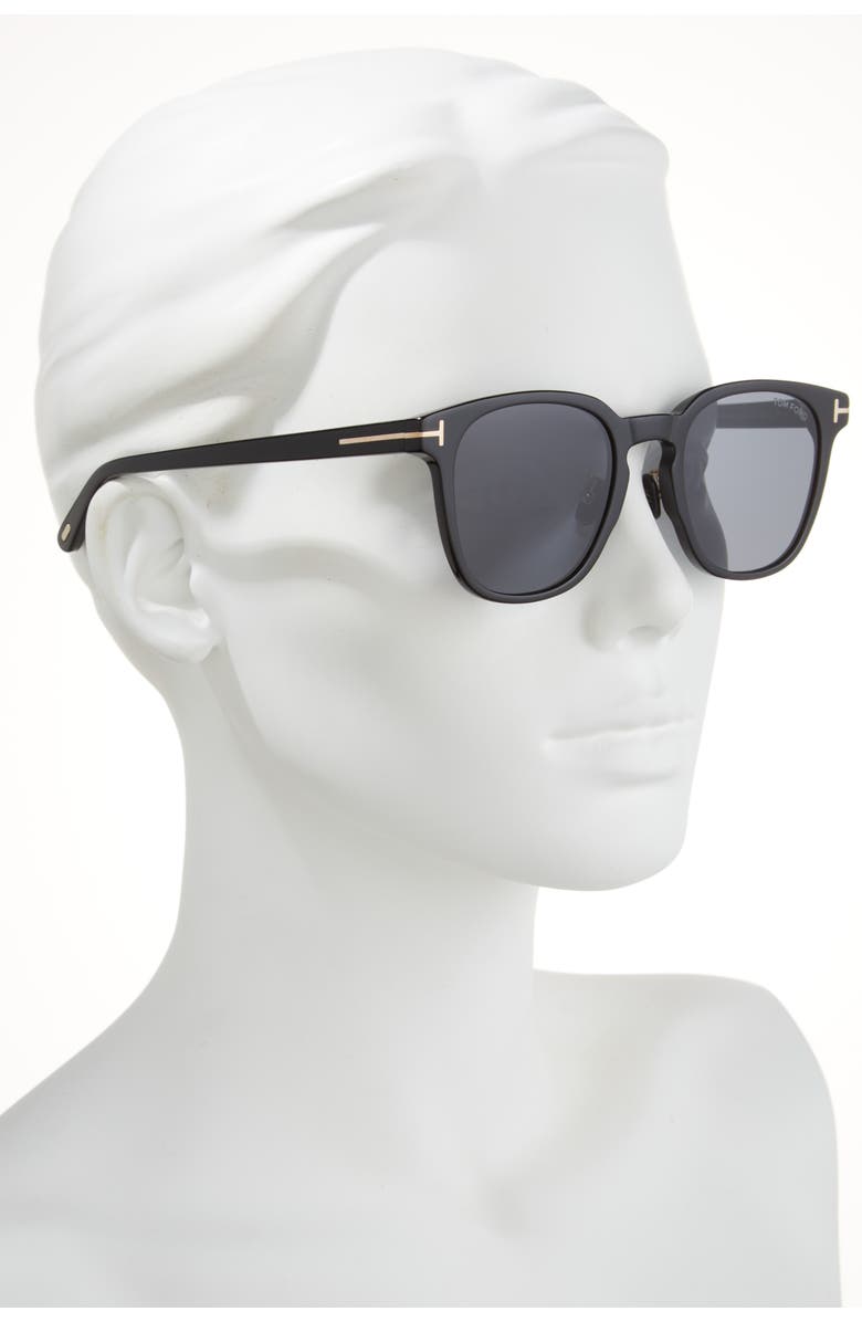 TOM FORD 53mm Round Sunglasses, Alternate, color,