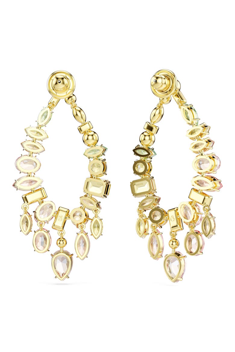 Gema Crystal Hoop Earrings, Alternate, color, GOLD/ MULTI