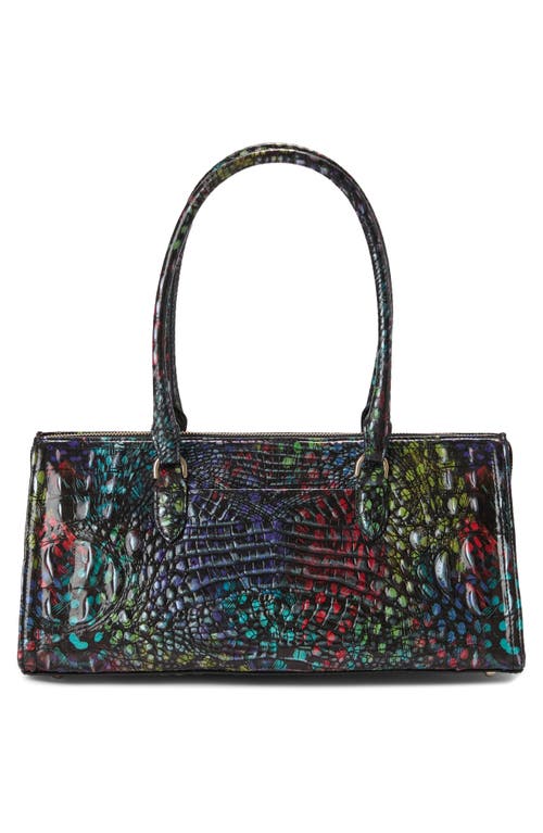 Brahmin Sophia Croc Embossed Leather Satchel In Multi