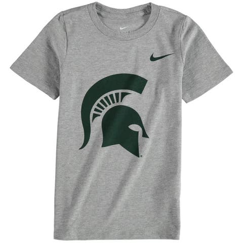 Preschool Nike Charcoal Michigan State Spartans Logo T-Shirt
