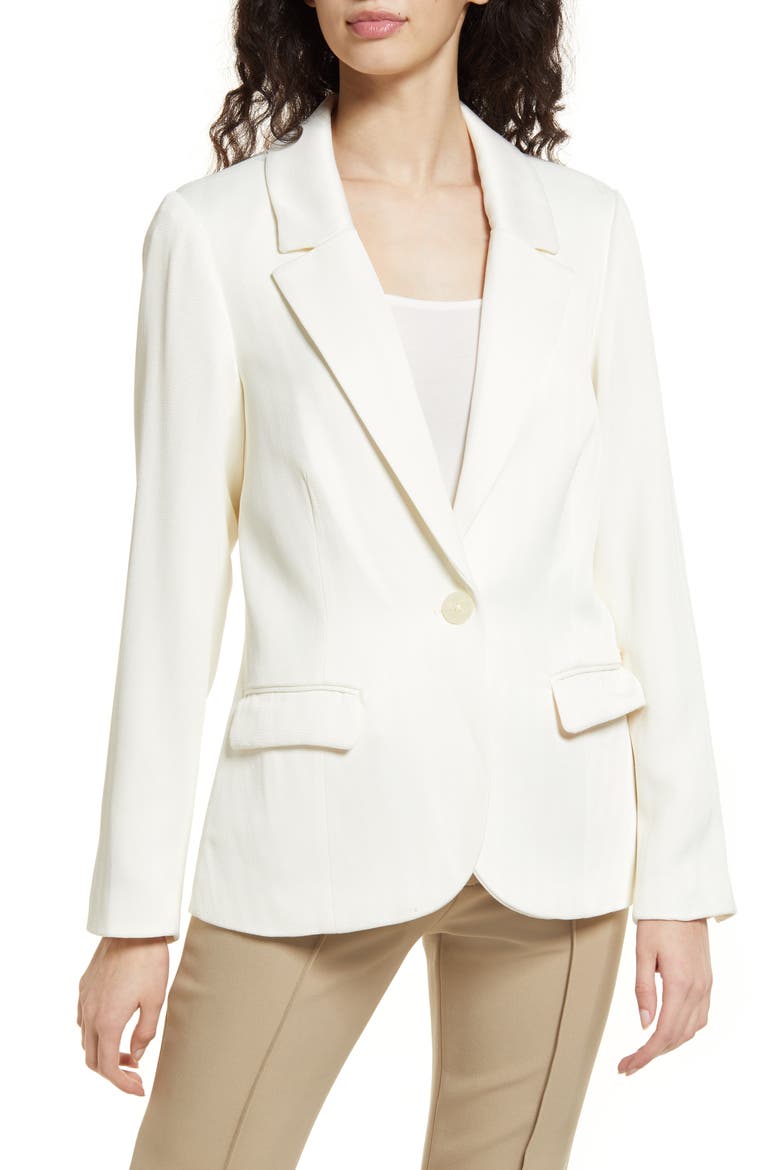 Summer Edition Tailored Blazer, Alternate, color, 0001-OFF WHITE