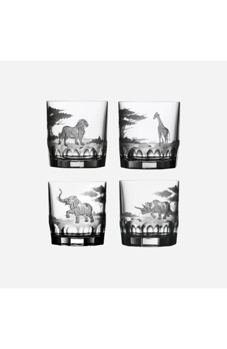Varga Safari Tumbler Set of 4, Main, color, Clear