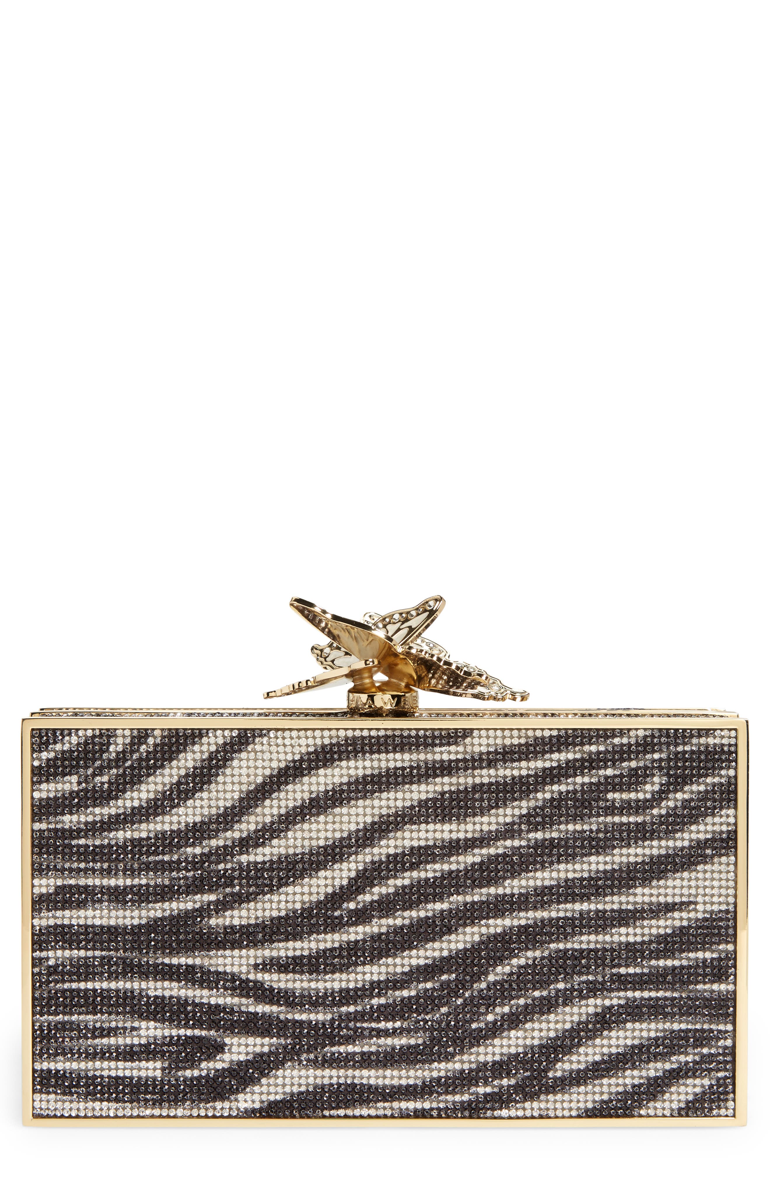 SOPHIA WEBSTER Clara Crystal Box Clutch, Main, color, 