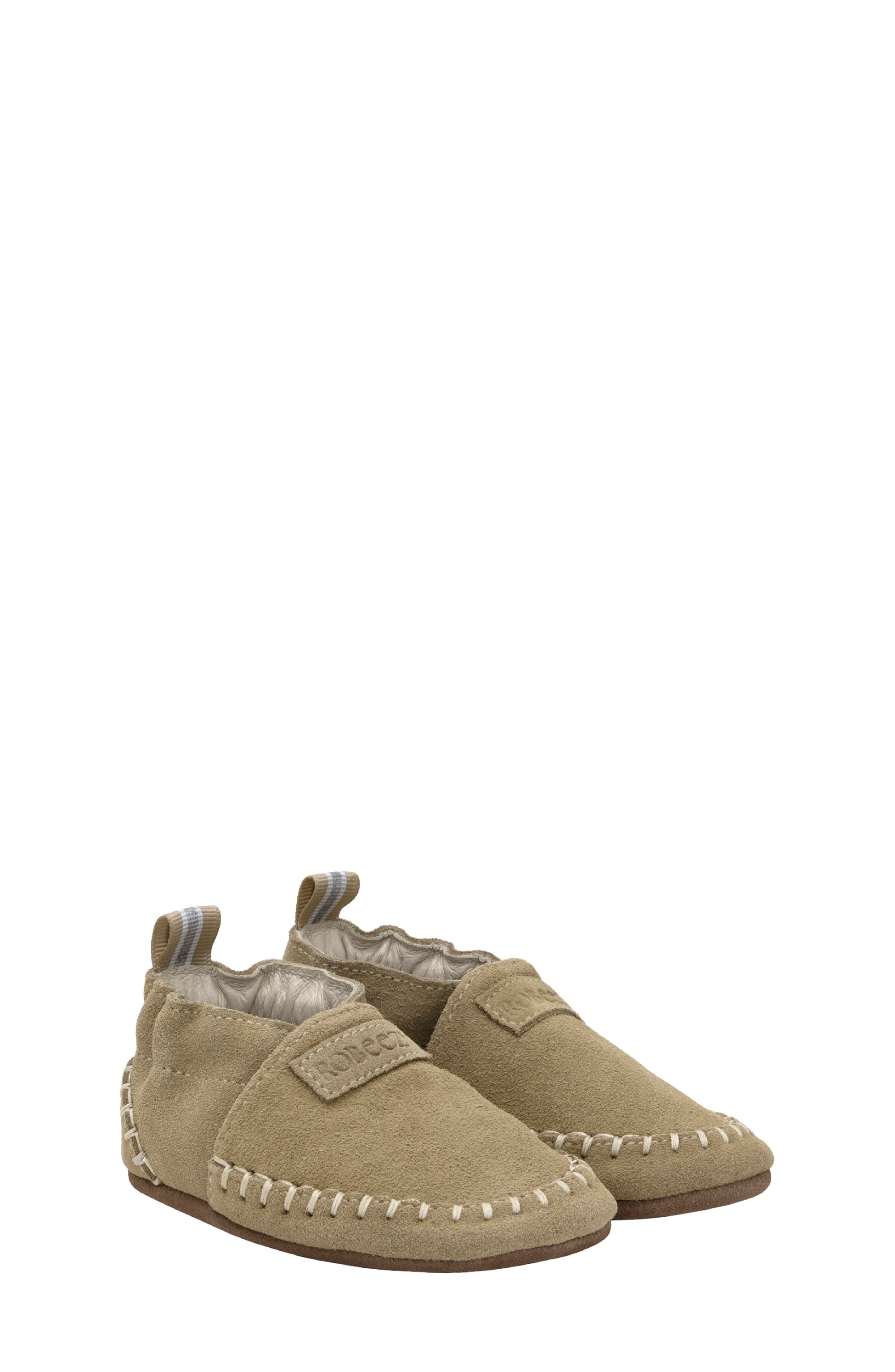 Kids' Suede Moccasin, Main, color, TAN