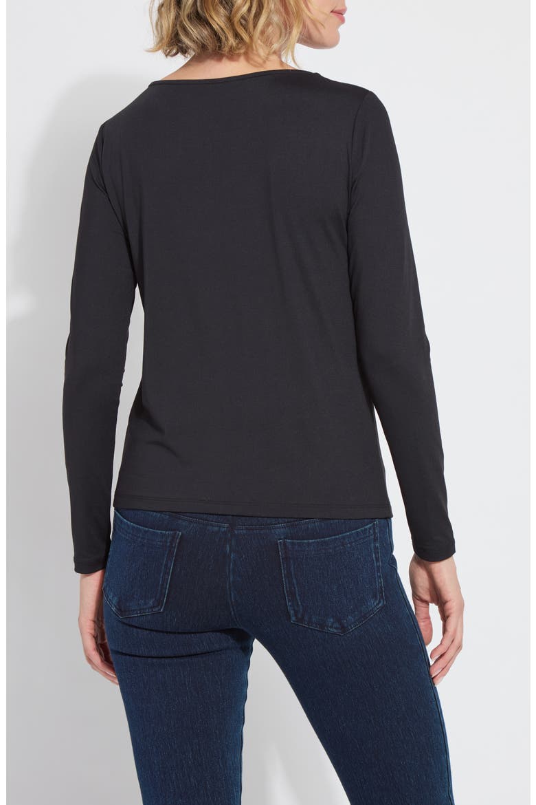 Lyssentials Long Sleeve T-Shirt, Alternate, color, BLACK