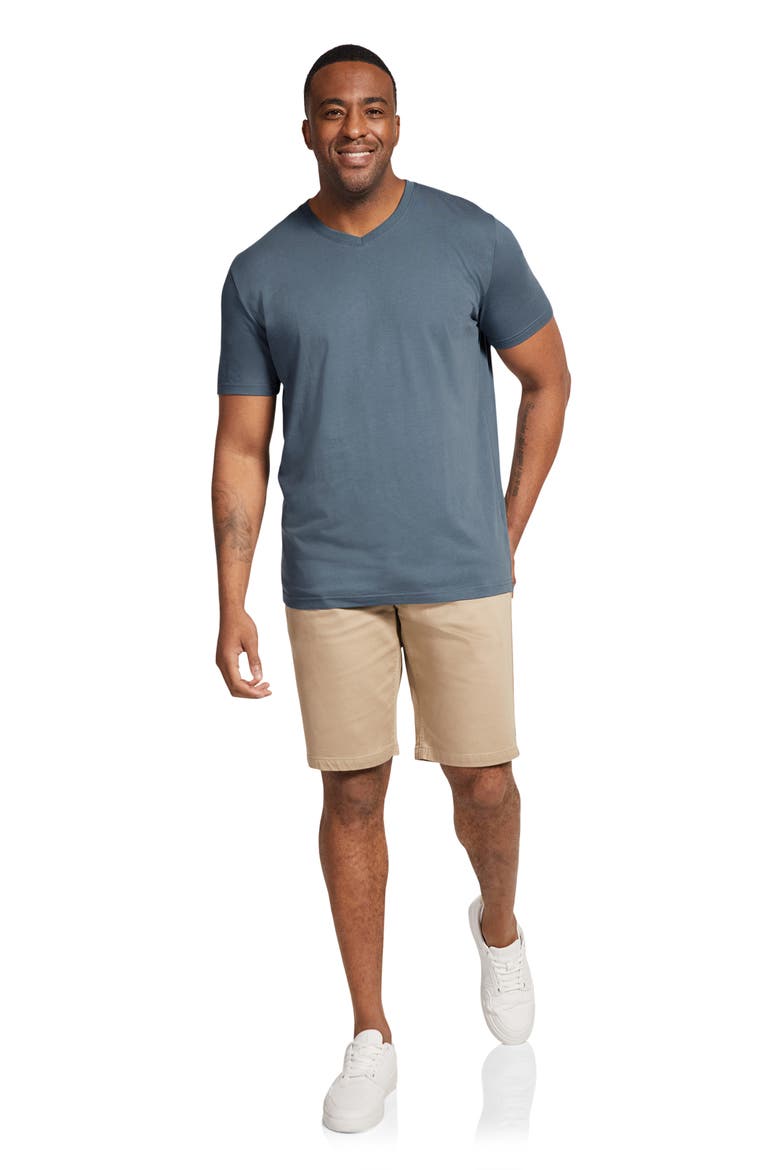 Essential Organic Cotton V-Neck T-Shirt, Alternate, color, DENIM BLUE