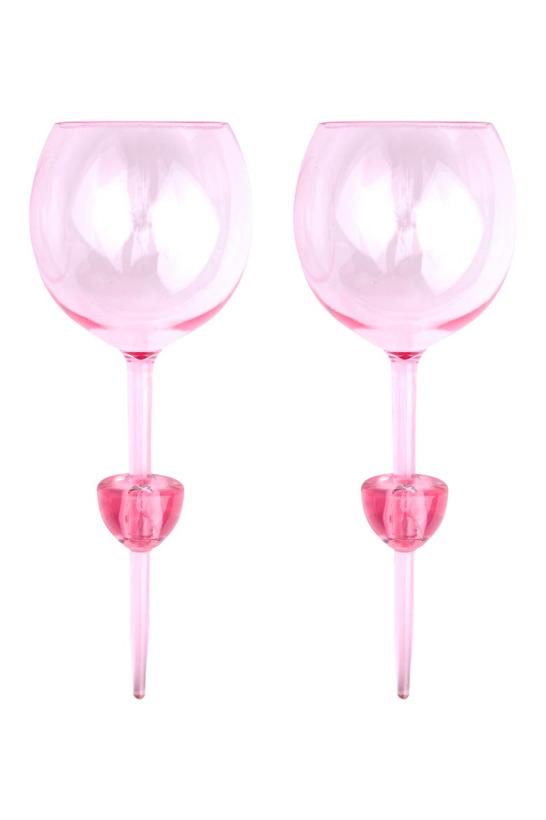 The Rue Set of 4 Margarita Glasses, Main, color, LILAC