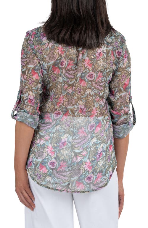 Kut From The Kloth Jasmine Chiffon Button-up Shirt