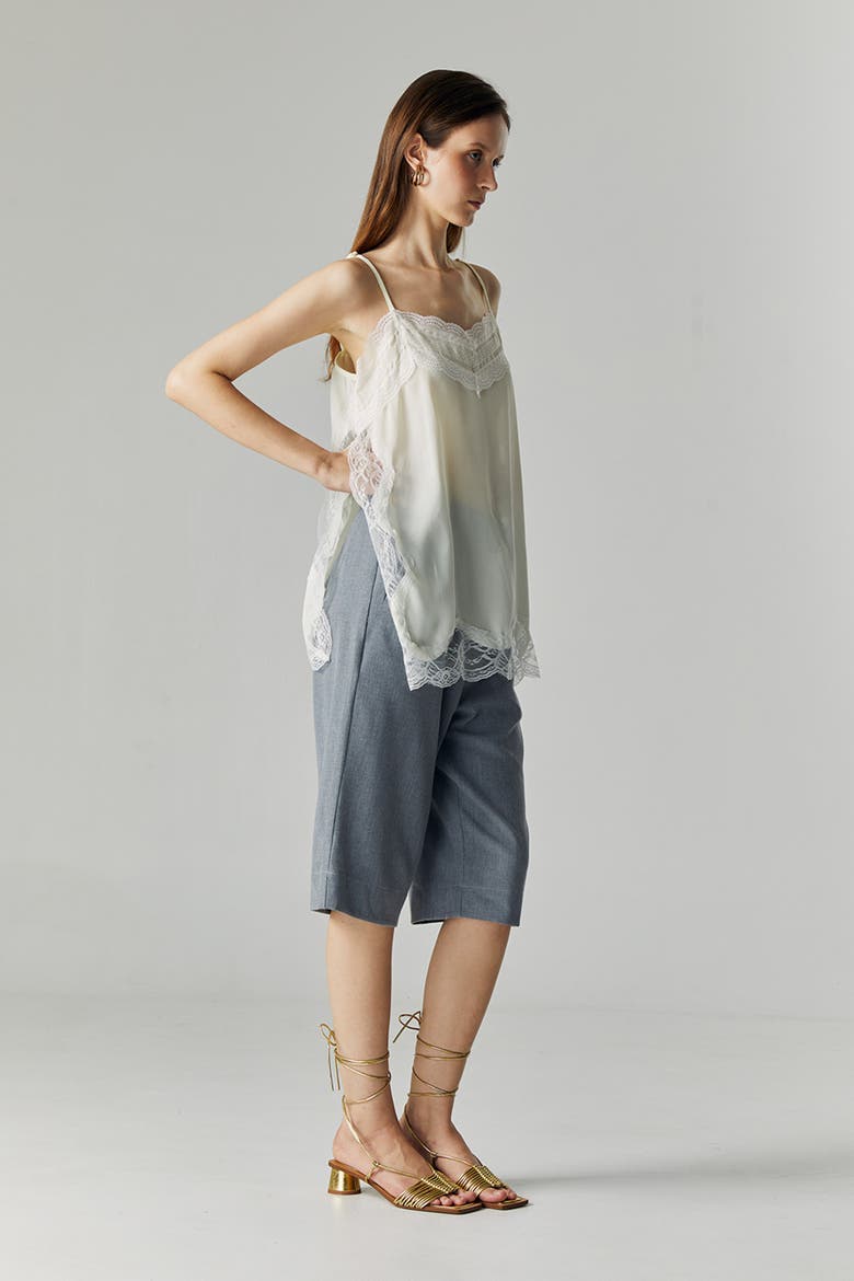 Thea Lace Camisole Top, Alternate, color, Broken White