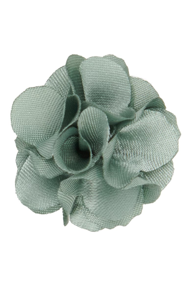Men's Flower Lapel Pin, Main, color, SAGE