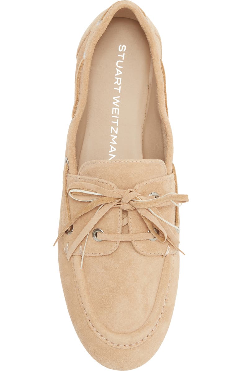 Stuart Weitzman Tinsley Moc Toe Loafer, Alternate, color, Adobe