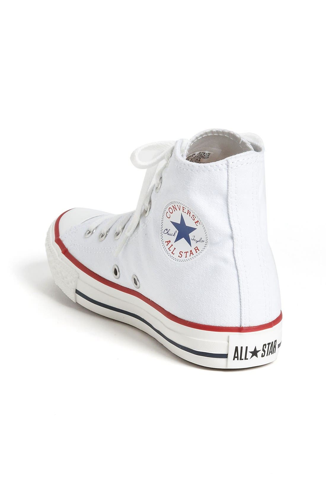 Converse Chuck Taylor<sup
®</sup
 All Star<sup
®</sup
 High Top Sneaker, Alternate, color, Optic White