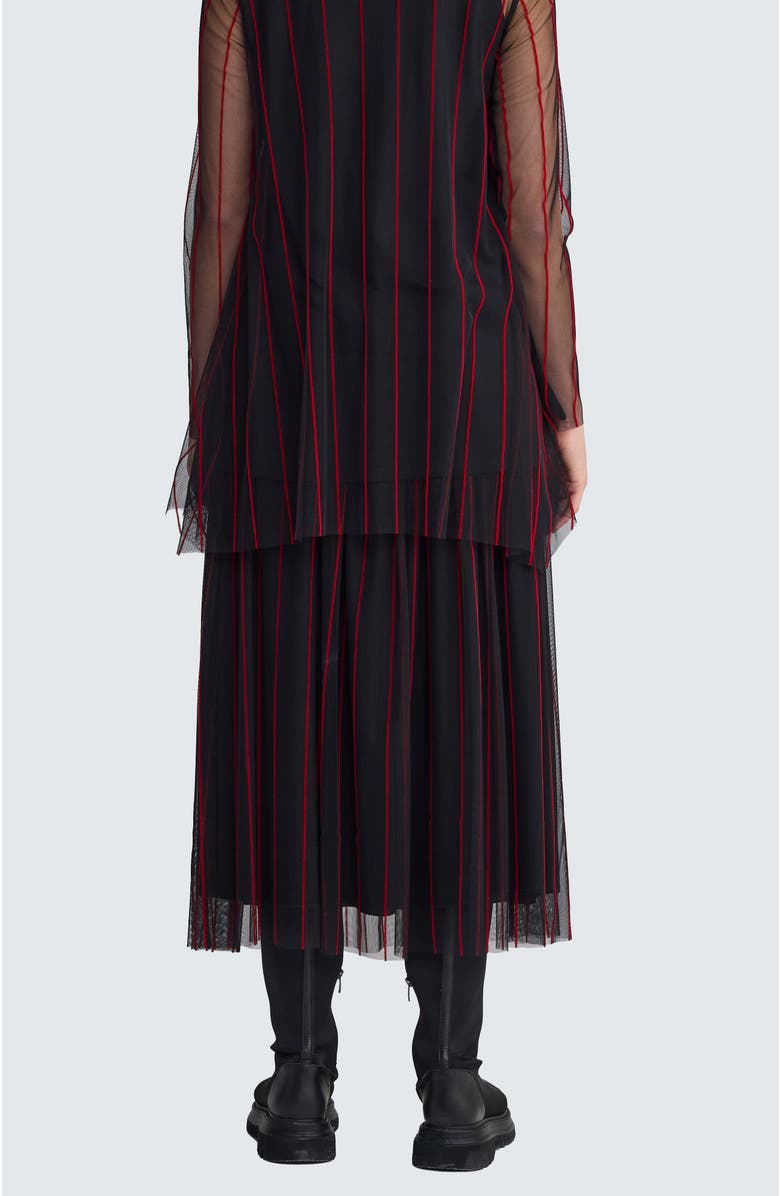 LUUKAA Siana Tulle Skirt, Alternate, color, Black Red