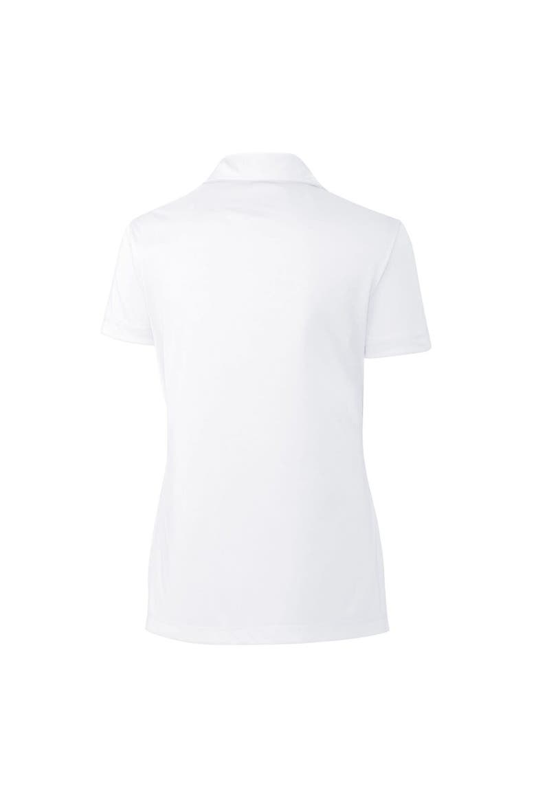 Women's Cutter & Buck  White South Bend Cubs Clique Spin Eco Performance Pique Women's Polo, Alternate, color, White