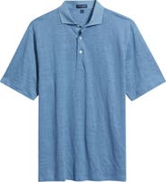 Peter Millar Asinto Tailored Fit Slub Linen Polo