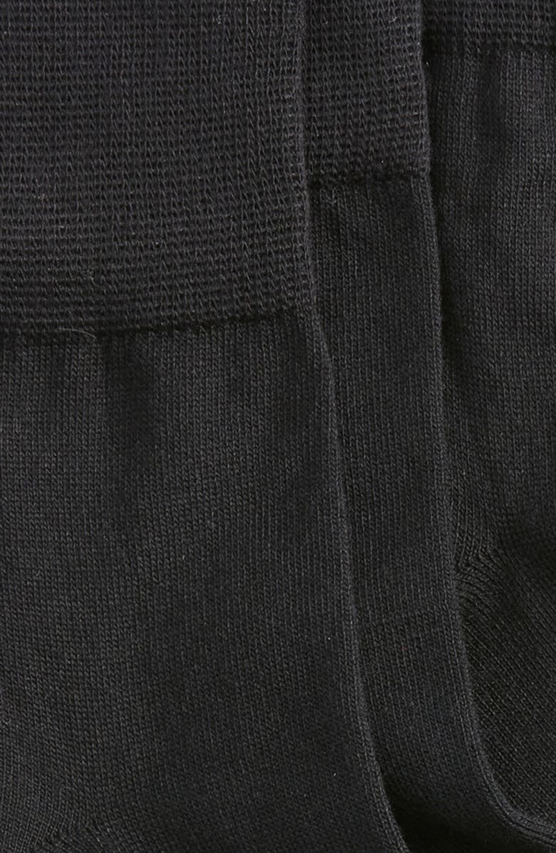 Stems 3-Pack Finely Knit Cotton Blend Trouser Socks, Alternate, color, Black