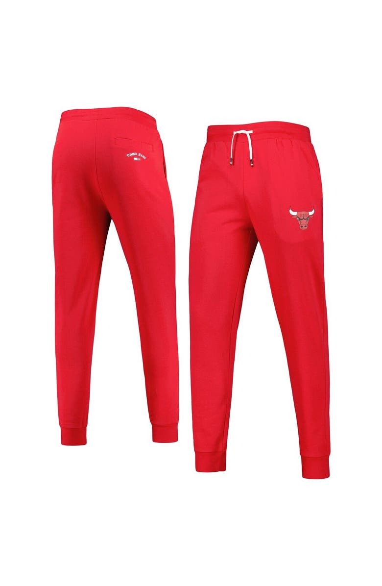 TOMMY JEANS Men's Tommy Jeans Red Chicago Bulls Keith Jogger Pants, Main, color, Red