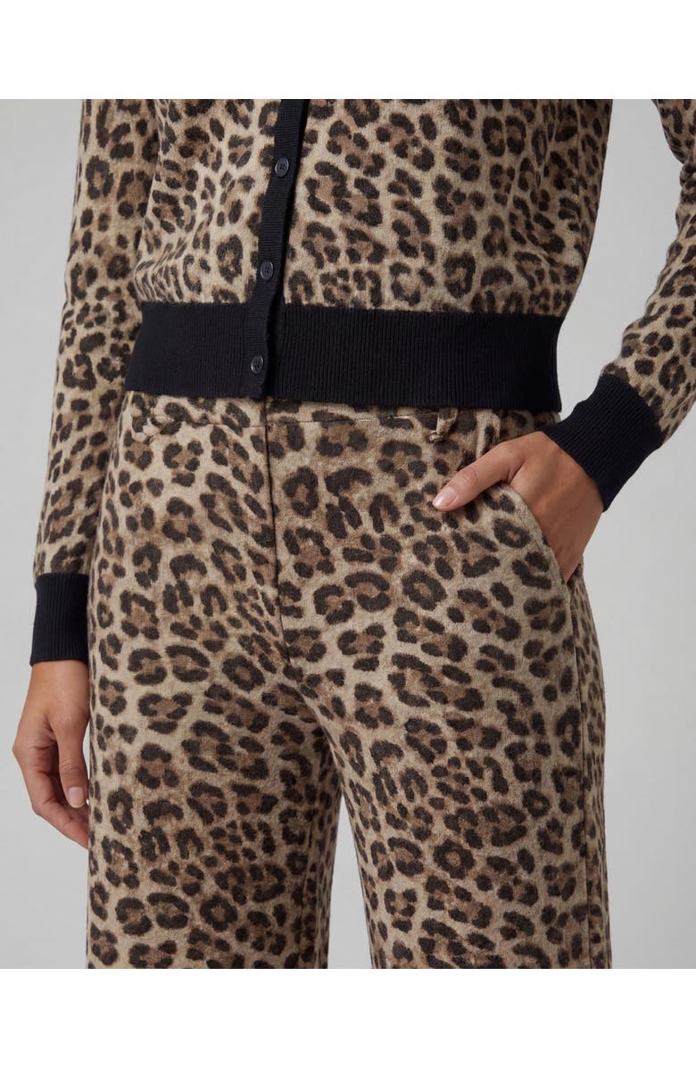 Lords of Harlech Leopard Womens Wool Wide-leg Pant, Alternate, color, Leopard Brown