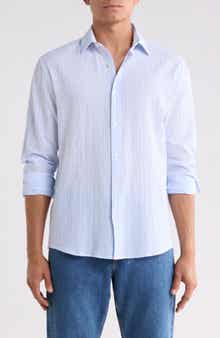 Stripe Regular Fit Button Up Shirt