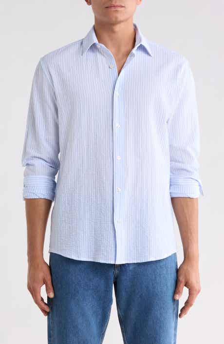 Stripe Regular Fit Button Up Shirt