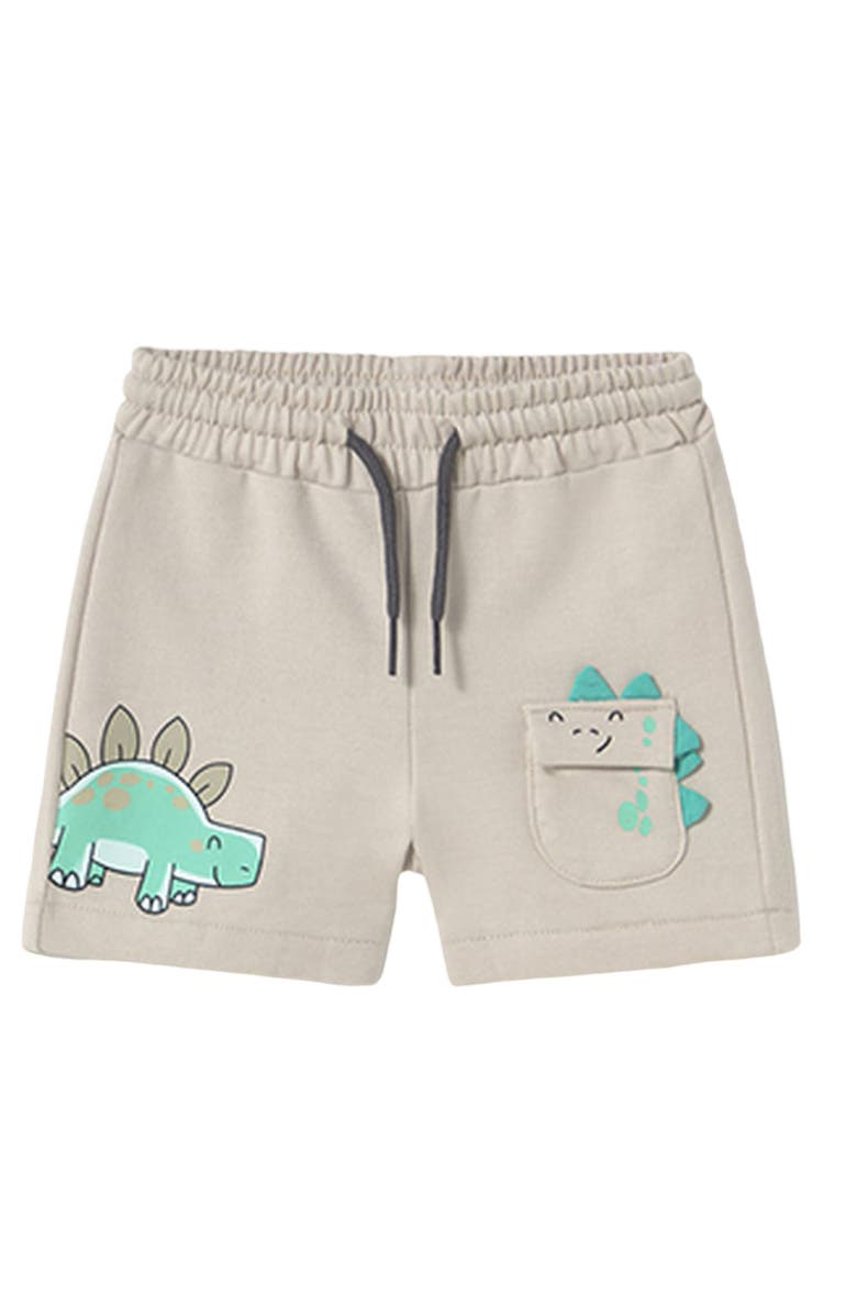 Mayoral Dinosaur Pocket Bermuda Shorts, Main, color, Beige