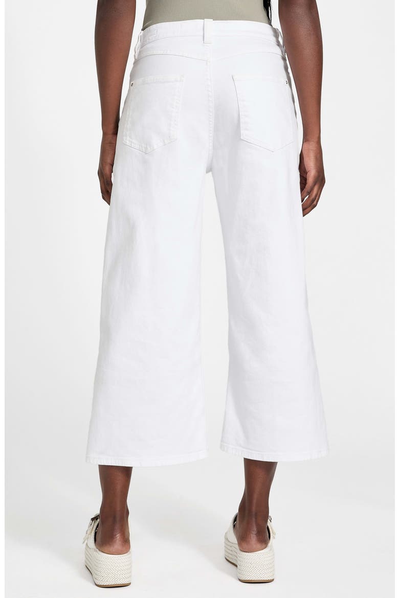 Bellflower Crop Wide Leg Jeans, Alternate, color, PURE WHITE