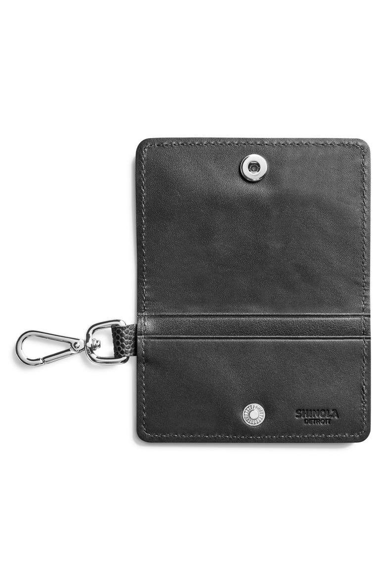 Latigo Leather Card Case, Alternate, color, BLACK