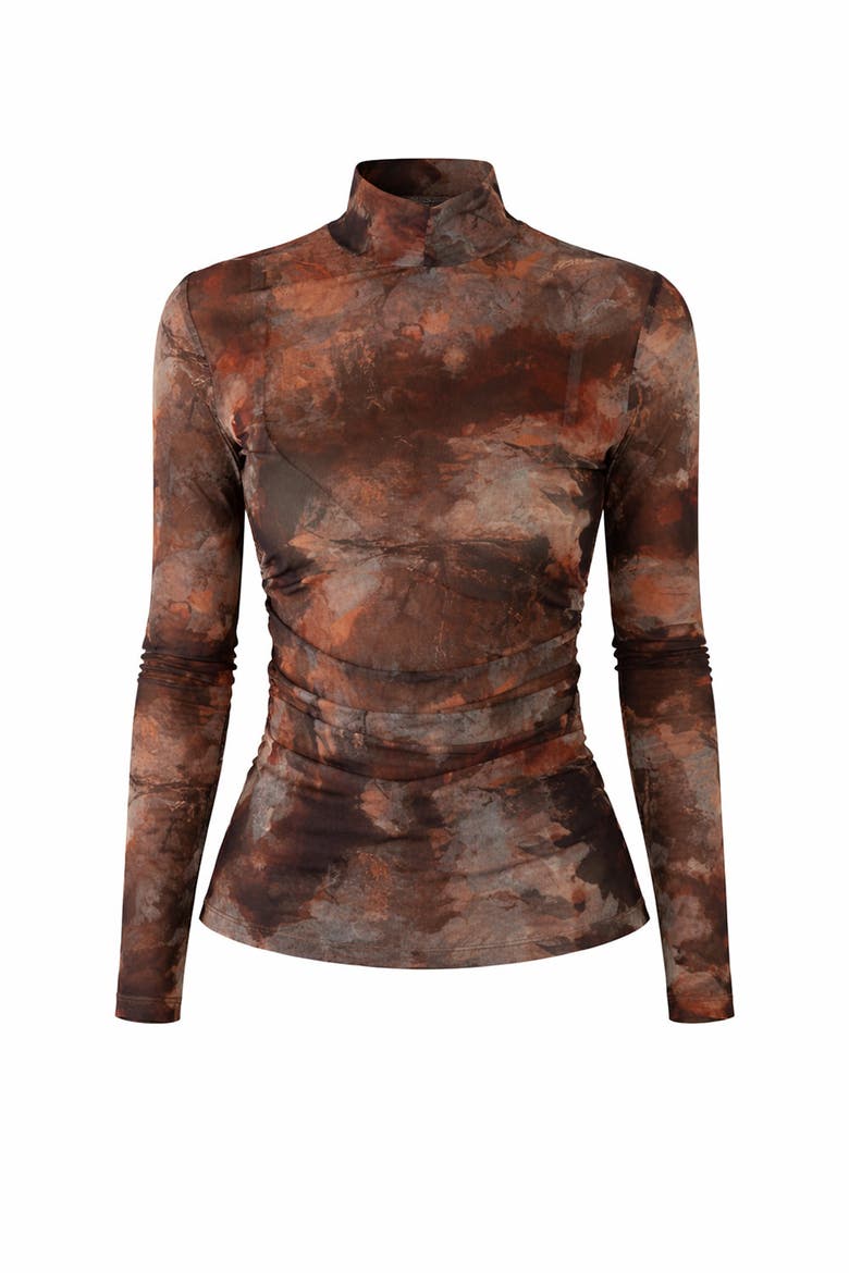 Aldo Tulle Knit Blouse, Alternate, color, MULTI COLOR