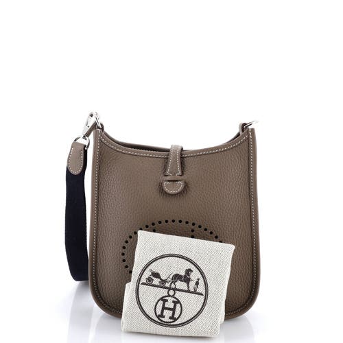 Pre-owned Hermes Hermes Evelyne Bag Gen Iii Clemence Tpm In Brown