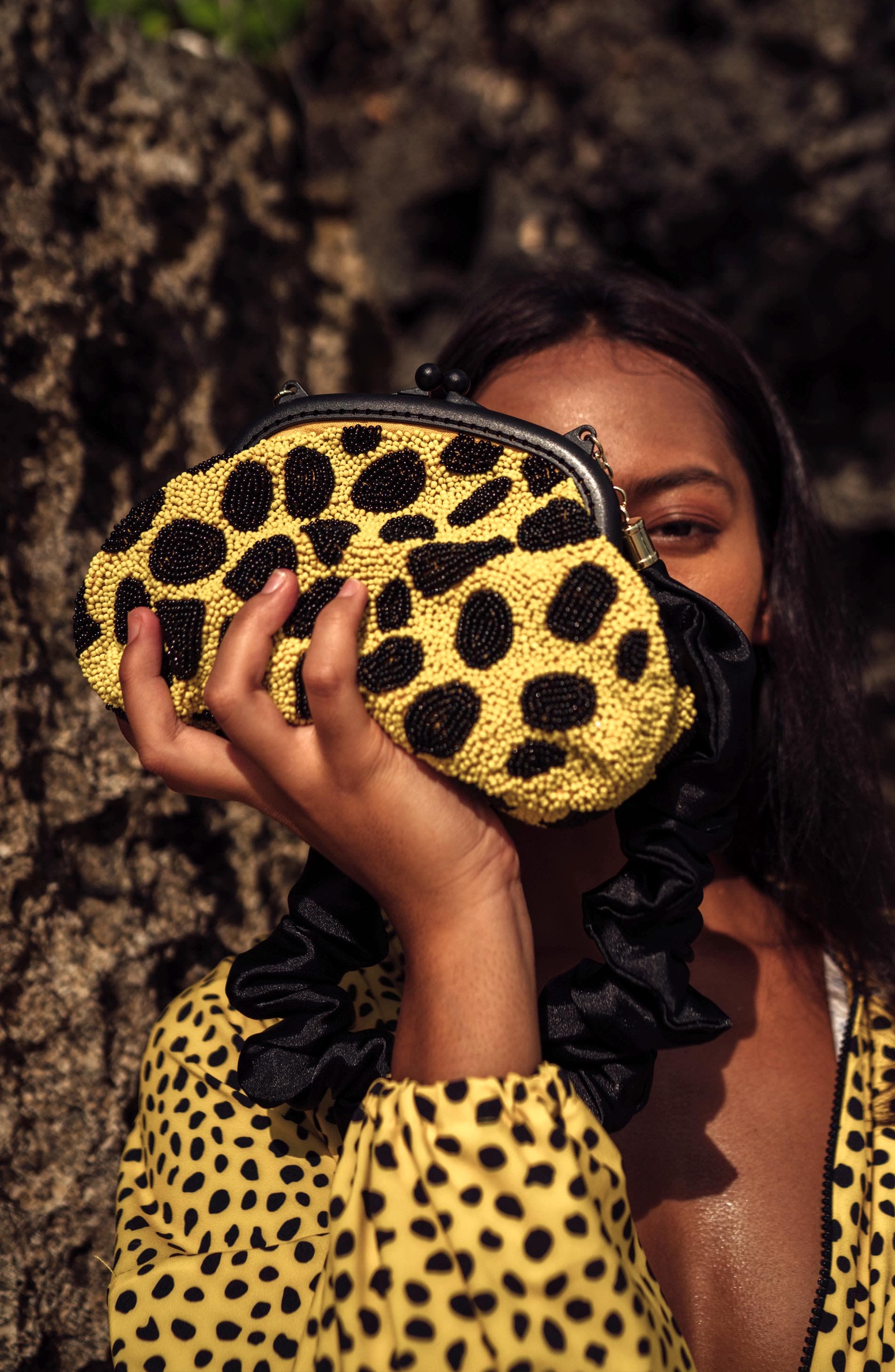 BRUNNA.CO The Arnoldi Mandy Hand-beaded Clutch, Alternate, color, Yellow