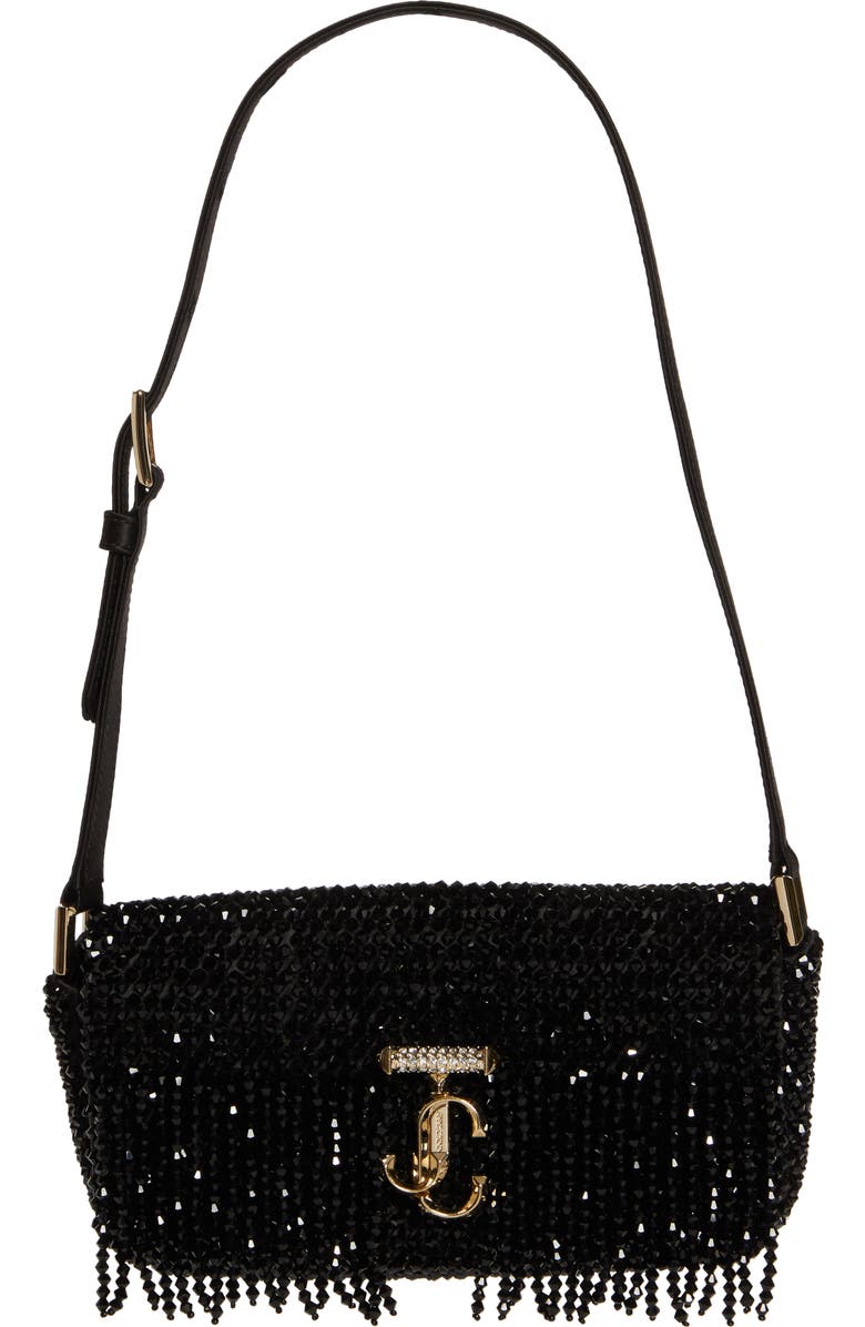 Jimmy Choo Mini Avenue Beaded Shoulder Bag, Main, color,