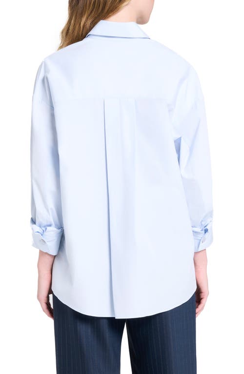 Twp New Earl Asymmetric Button-up Shirt In Blue