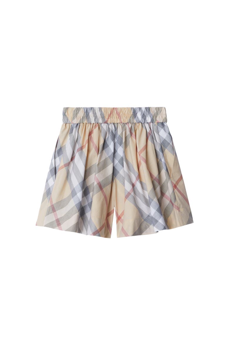 Burberry Check Cotton Shorts, Alternate, color,