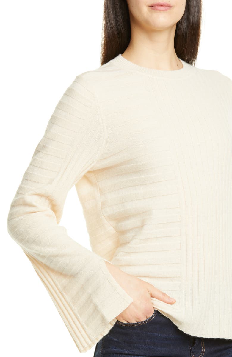 Equipment Emmaline Mixed Rib Wool & Cashmere Sweater, Alternate, color, 