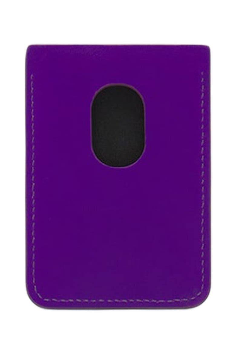 Magnetic Leather Cardholder, Alternate, color, Anemone