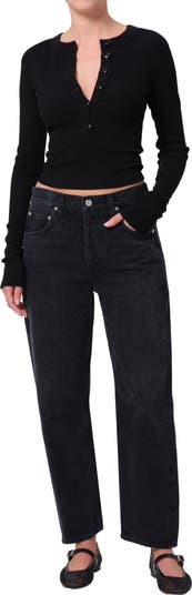 Citizens of Humanity Dahlia Relaxed Crop Bow Leg Jeans