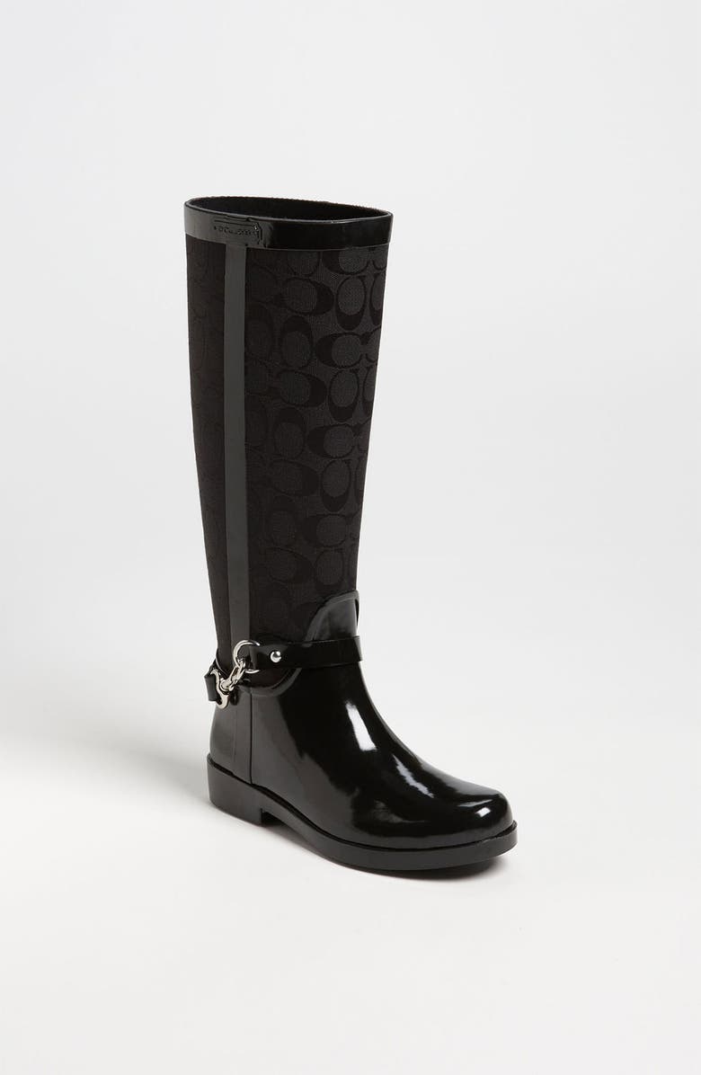 COACH 'Lux' Rain Boot, Main, color,