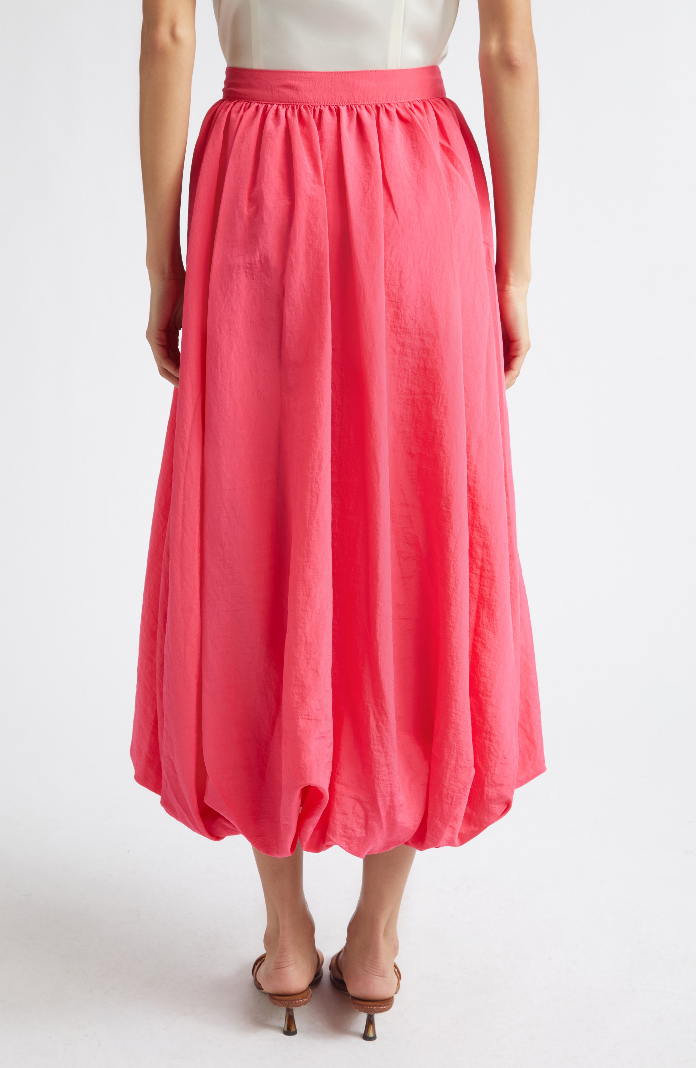 Allinae Bubble Hem Nylon Skirt - image 4