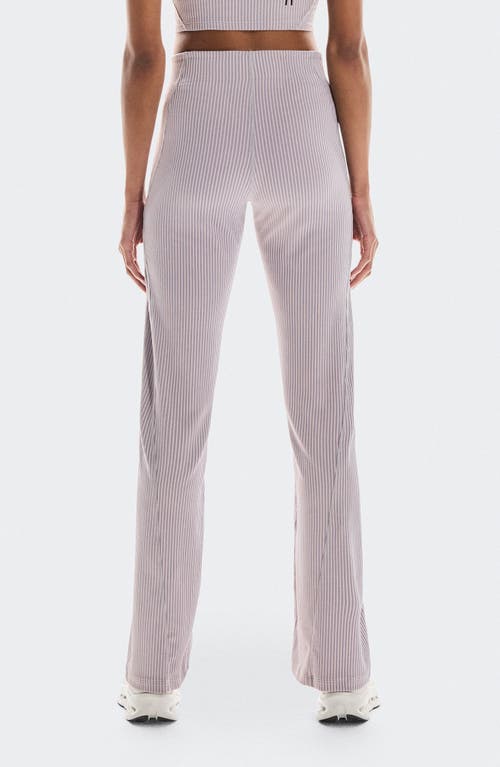 On All Day Ribbed High Waist Pants In Pink