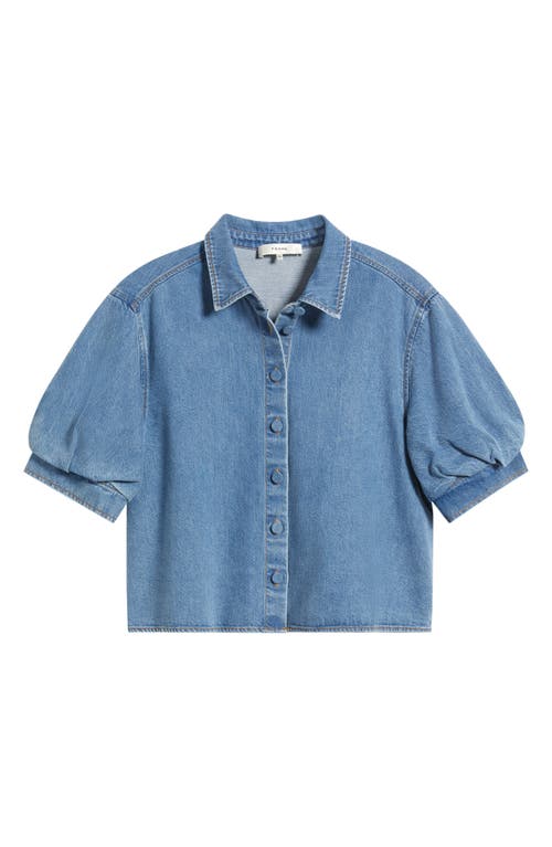 Frame The Billow Short Sleeve Shirt In Subtle
