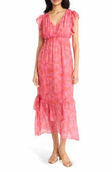 The Good Journey Ruffle Tiered Midi Dress