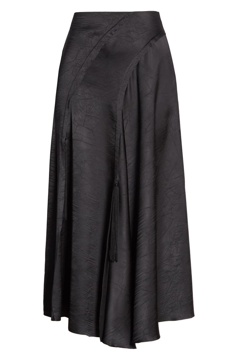 Vince Tassel Detail Asymmetrical Satin Skirt, Alternate, color, 