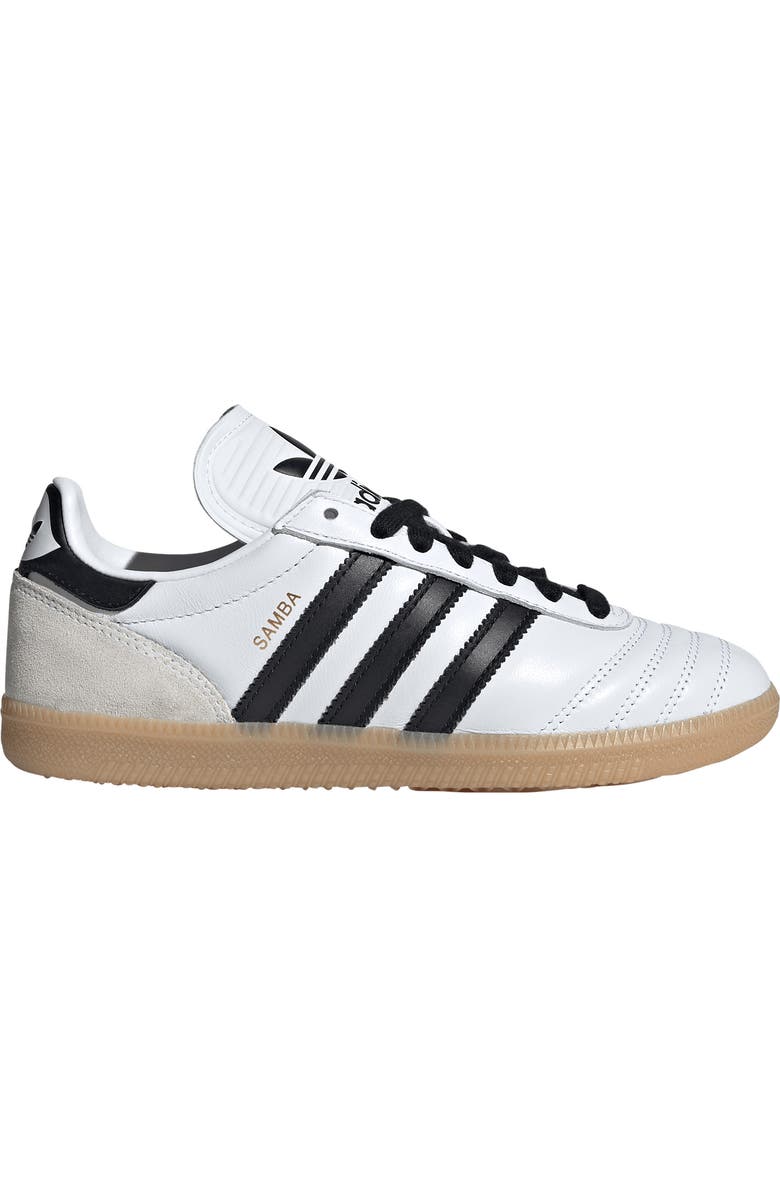 adidas Kids' Samba JP Sneaker, Alternate, color, White/ Black/ Gum