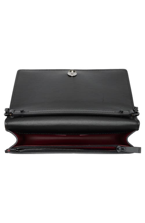 Off-white Jitney Leather Wallet On A Chain In Black