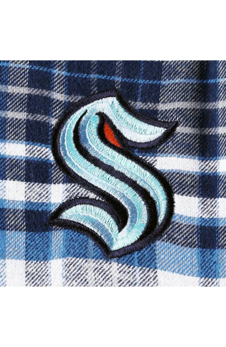 CONCEPTS SPORT Women's Concepts Sport Deep Sea Blue Seattle Kraken Mainstay Flannel Pants, Alternate, color, Navy